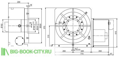 Поворотный стол cnc 250r